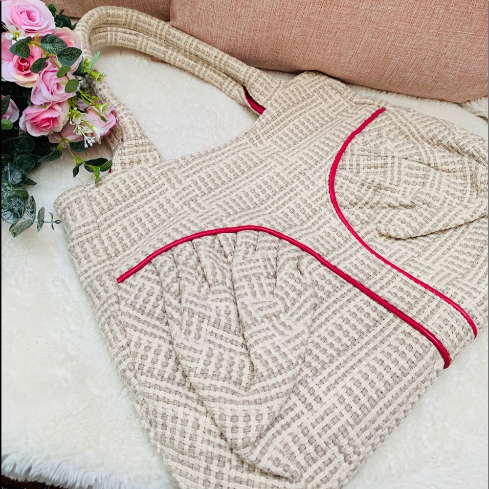 Marico for Furla Woven Textile Shoulder Bag